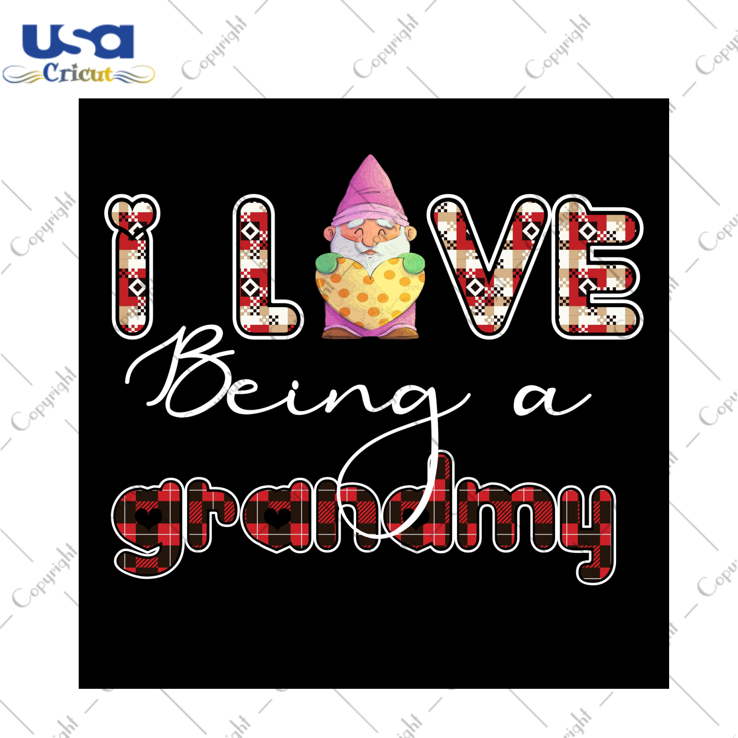 Valentine Gnome Gift, I Love Being A Grammy Diy Crafts Svg Files For Cricut, Silhouette Sublimation Files