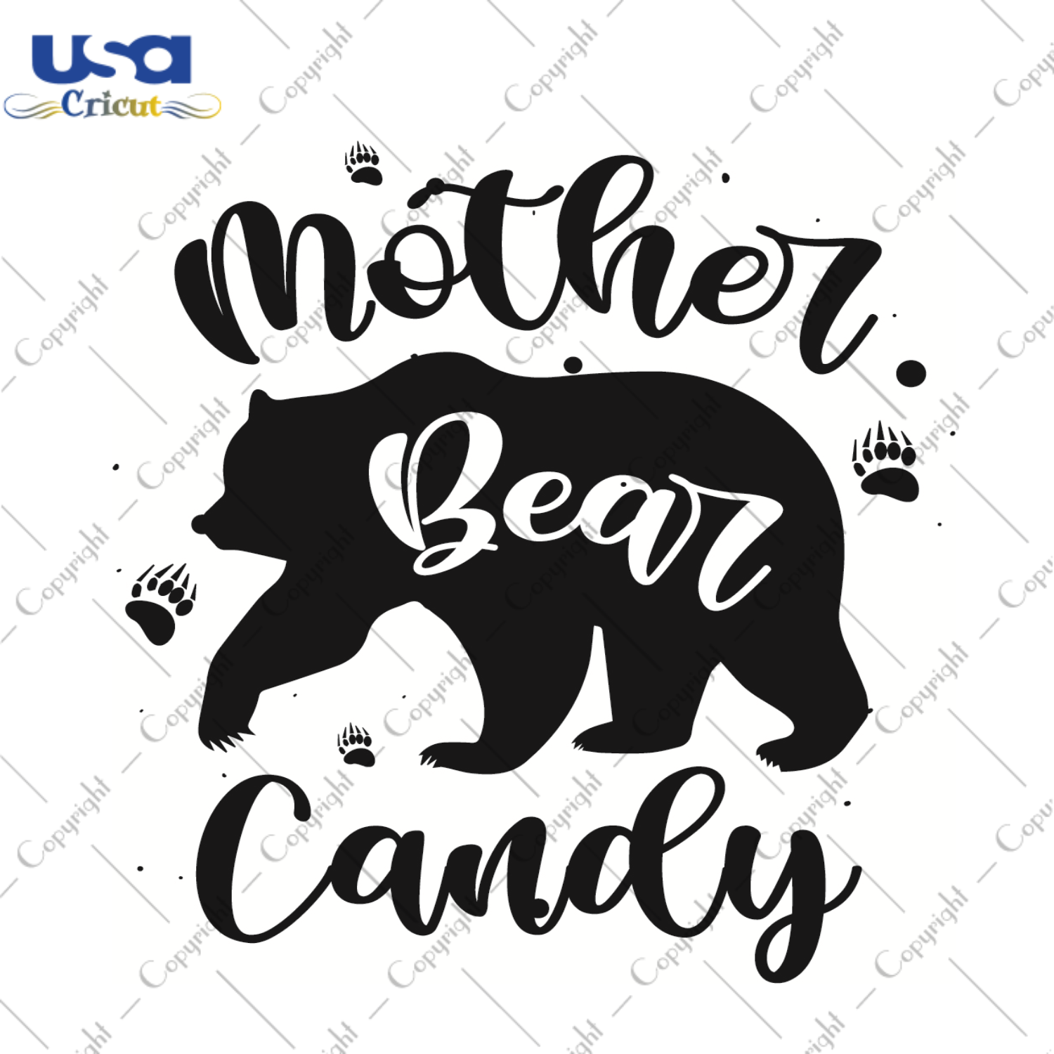 Mother Bear Candy Halloween Gifts Diy Crafts Svg Files For Cricut, Silhouette Sublimation Files