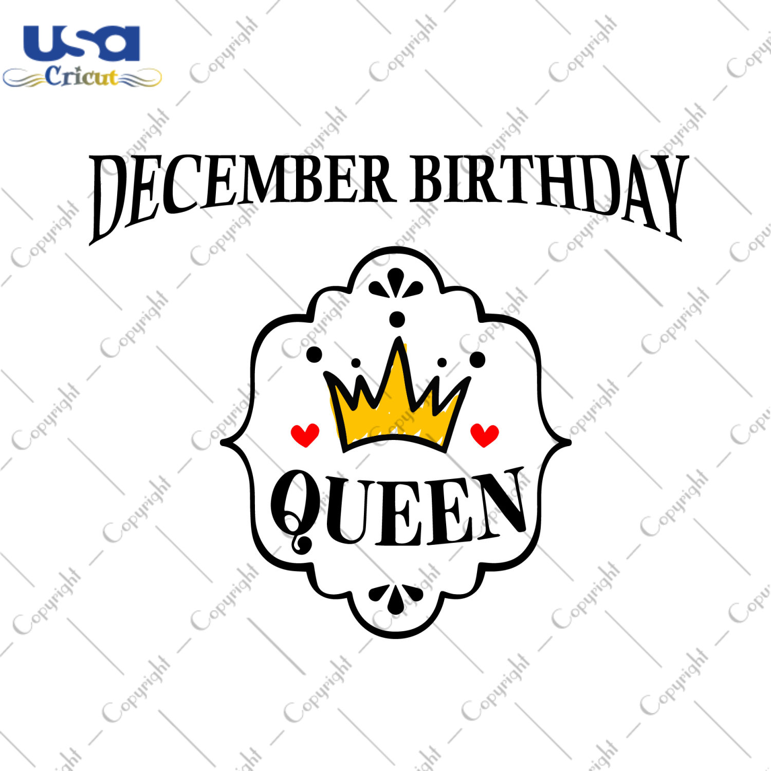 Birthday Gifts December Birthday Queen Diy Crafts Svg Files For Cricut, Silhouette Sublimation Files