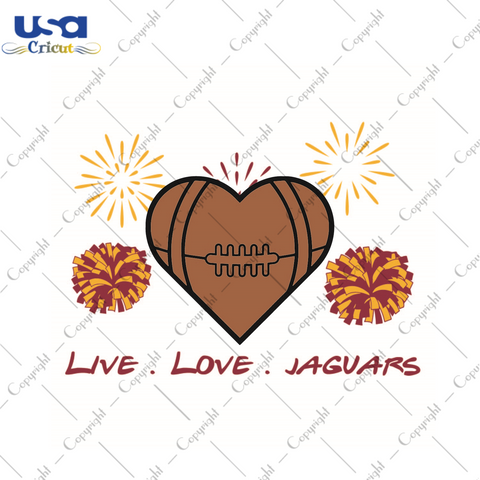 American Football, Live Love Nfl Jaguars Diy Crafts Svg Files For Cricut, Silhouette Sublimation Files