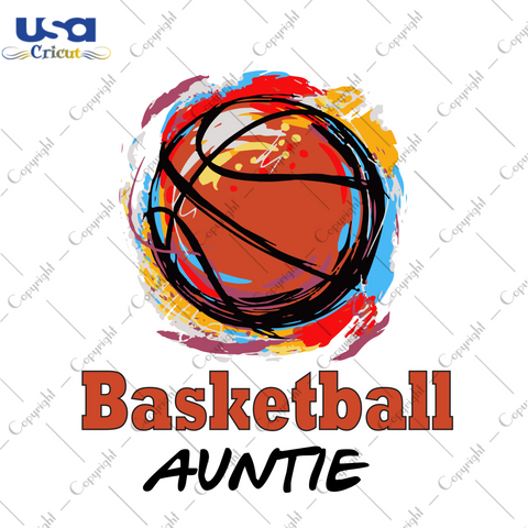 Basketball Team Sport Auntie Gifts Diy Crafts Svg files For Cricut