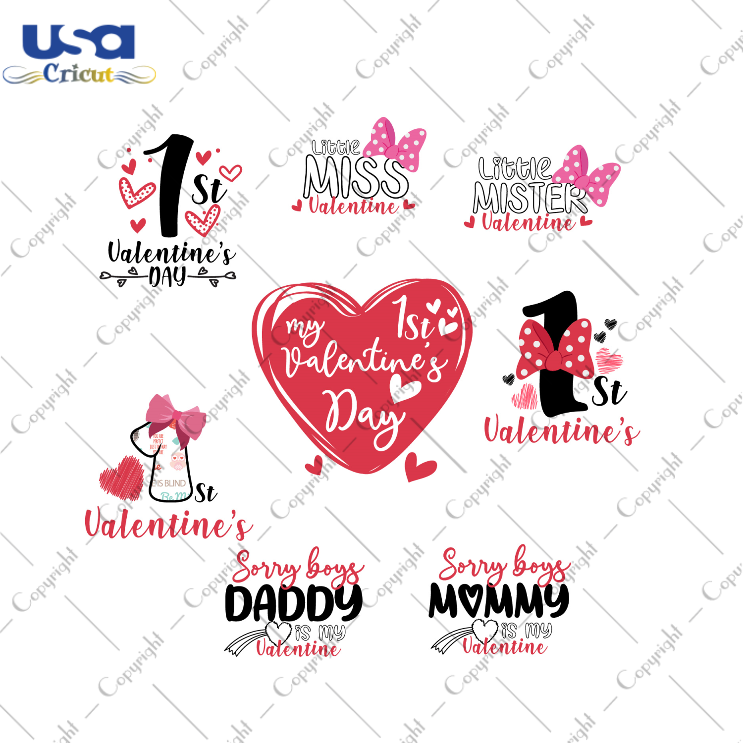 Valentines Day Bundle Gift Diy Crafts Svg Files For Cricut, Silhouette Sublimation Files