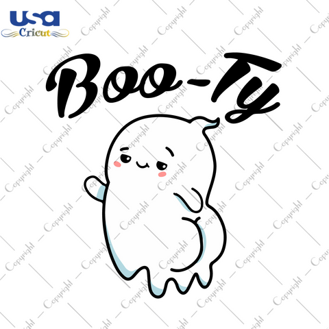 Boo Svg, Funny Booty Ghost Diy Crafts Svg Files For Cricut, Silhouette Sublimation Files