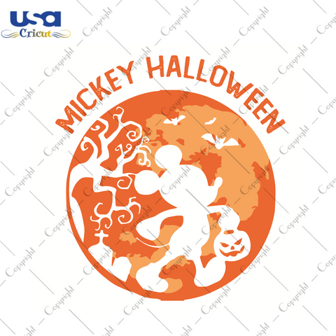 Halloween Mickey Gift Design Diy Crafts Svg Files For Cricut, Silhouette Sublimation Files