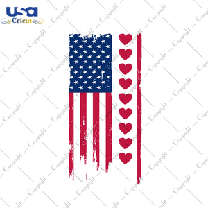 Valentines Day American Flag Gift Diy Crafts Svg Files For Cricut, Silhouette Sublimation Files