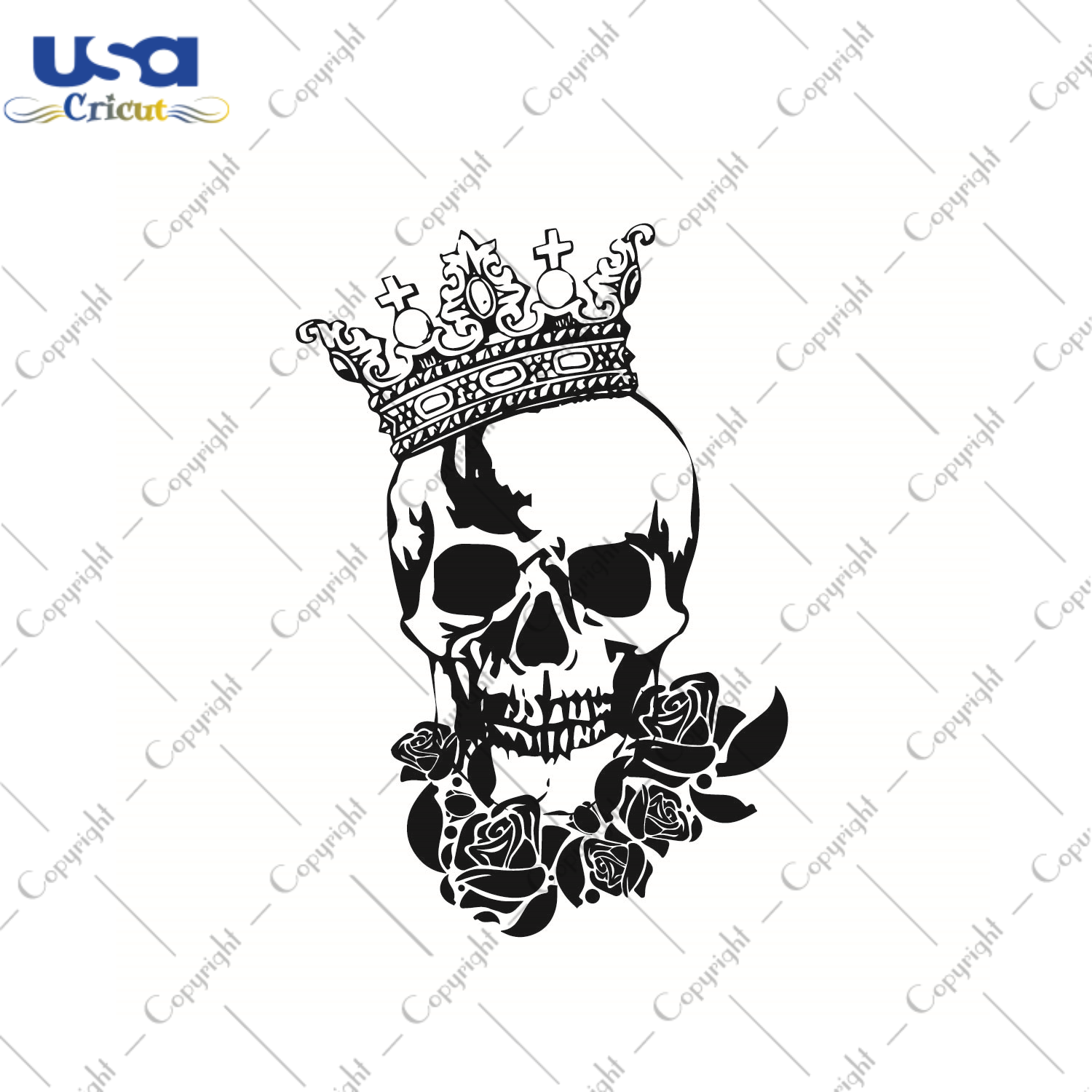 Skull King SVG Silhouette Diy Crafts Svg Files For Cricut, Silhouette Sublimation Files