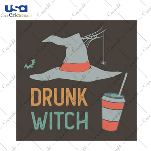 Drunk Witch Halloween Diy Crafts Svg Files For Cricut, Silhouette Sublimation Files - USA Cricut