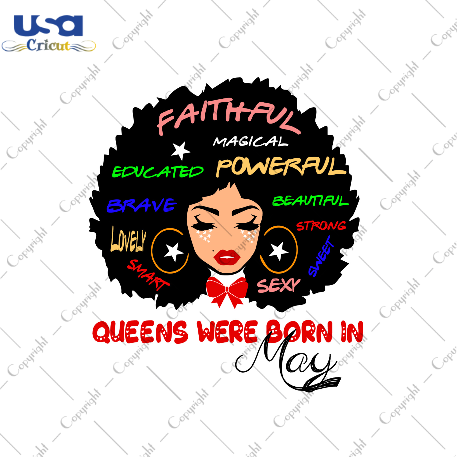 Afro Queens Were Born In May Diy Crafts Svg Files For Cricut, Silhouette Sublimation Files