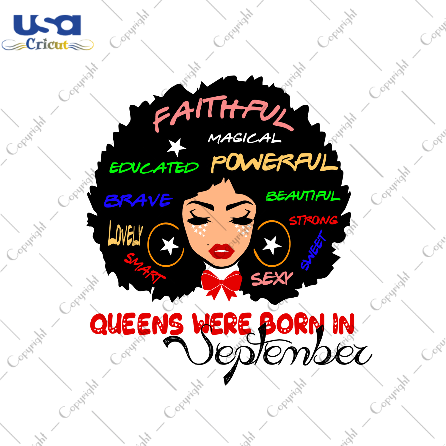 Afro Queens Were Born In September Diy Crafts Svg Files For Cricut, Silhouette Sublimation Files