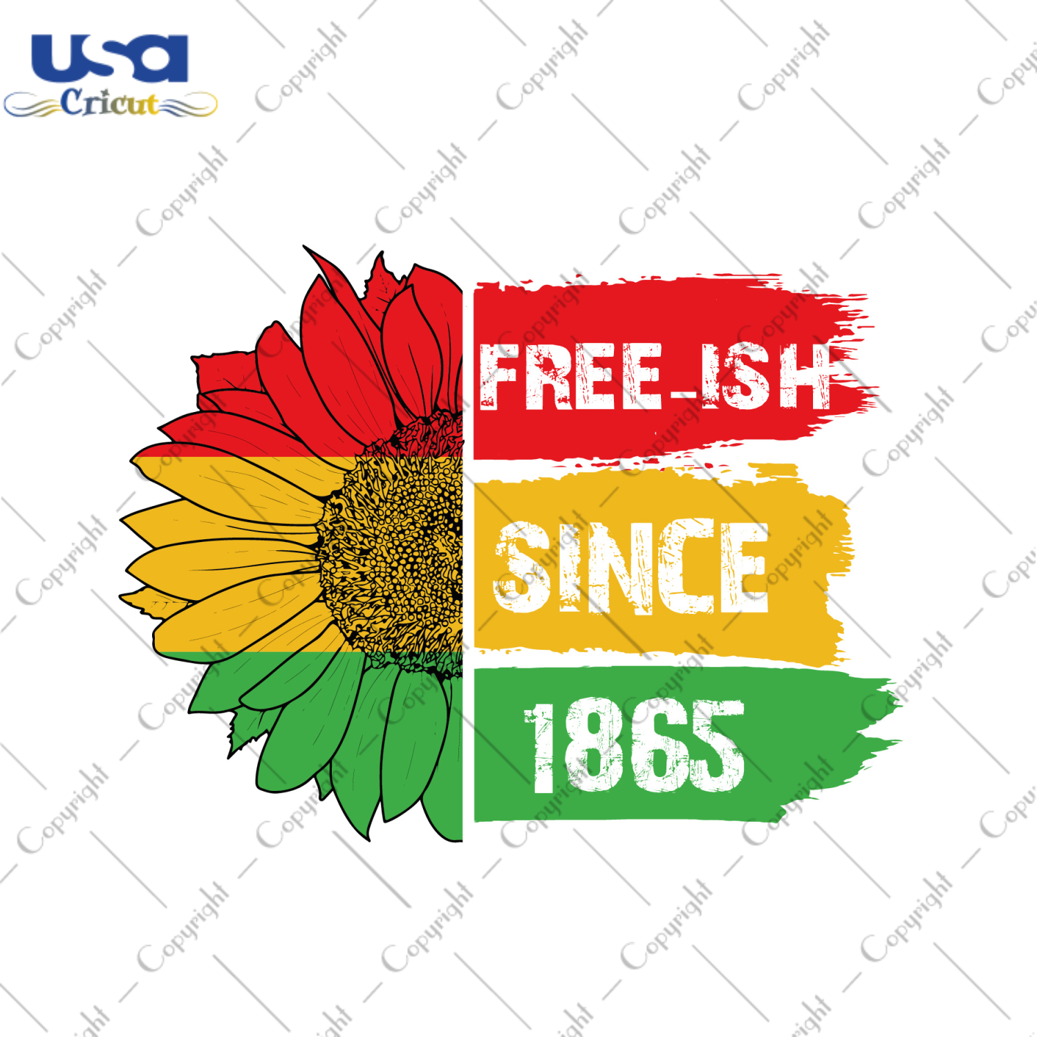 Black History Month Sunflower Freeish Since 1865 Diy Crafts Svg Files For Cricut, Silhouette Sublimation Files