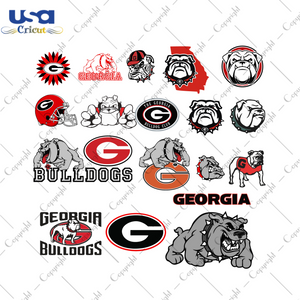 Ncaa Georgia Bull Dogs Logo Bundle Diy Crafts Svg Files For Cricut, Silhouette Sublimation Files