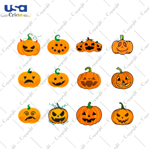 Halloween 2021, Scary Pumpkin Bundle Diy Crafts Svg Files For Cricut, Silhouette Sublimation Files