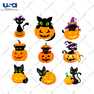 Halloween 2021, Cat Witches Bundle Diy Crafts Svg Files For Cricut, Silhouette Sublimation Files