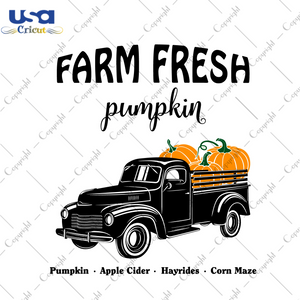 Thanksgiving 2021, Farm Fresh Pumpkin Diy Crafts Svg Files For Cricut, Silhouette Sublimation Files