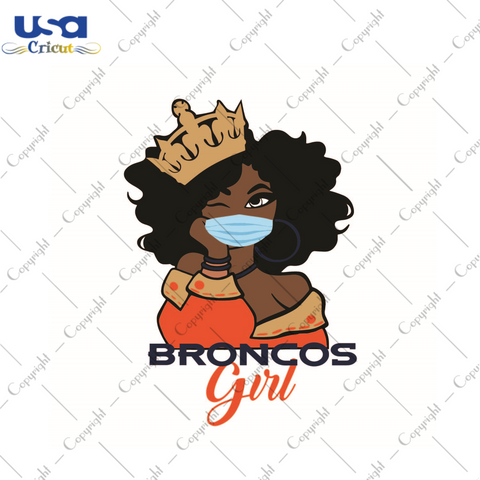 American Football, Nfl Broncos Girl Gift Idea Diy Crafts Svg Files For Cricut, Silhouette Sublimation Files