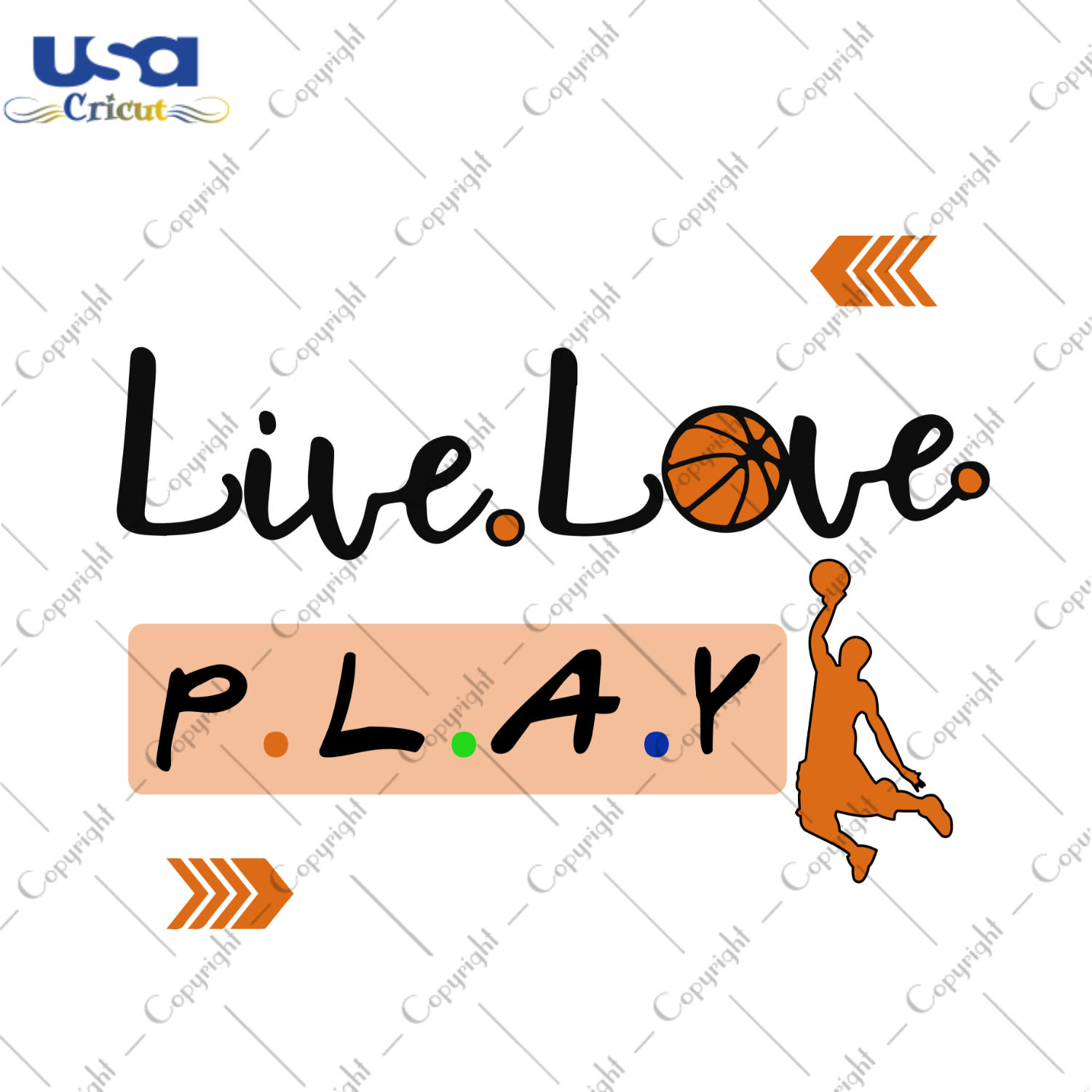 Basketball Love Of The Players Cameo Htv Prints & Svg Instant Download Critcut