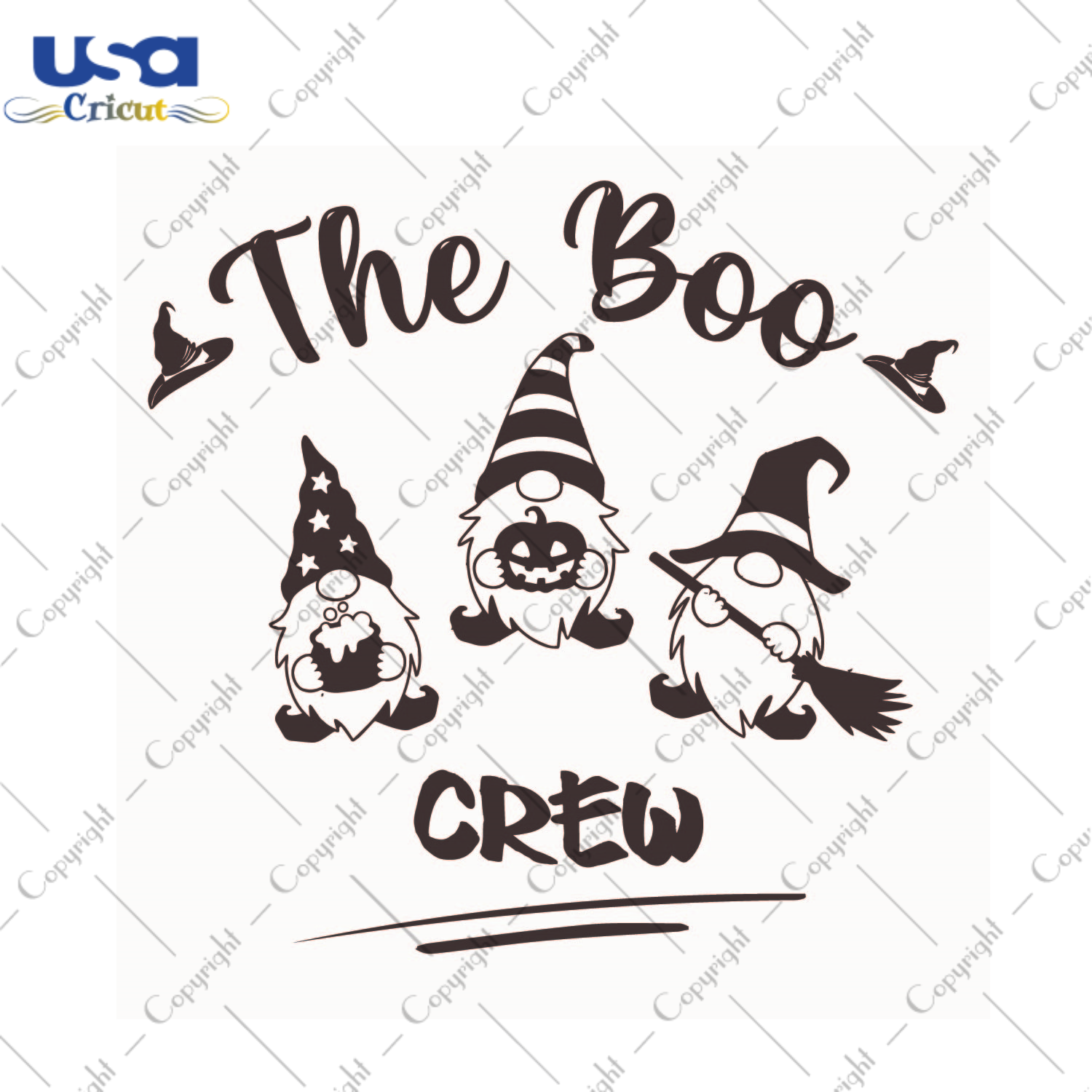 The Boo Cre Halloween Gnomes Gift Diy Crafts Svg Files For Cricut, Silhouette Sublimation Files