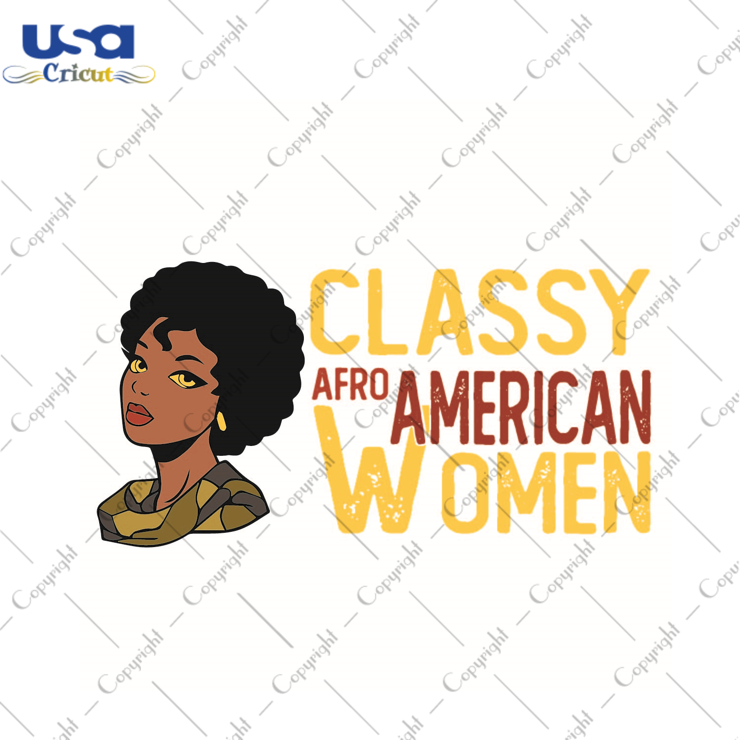 Black Girl Gift, Classy Afro American Women Vector SVG Diy Crafts Svg Files For Cricut, Silhouette Sublimation Files