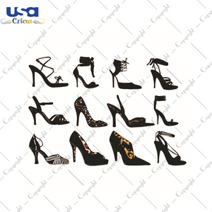 High Heels SVG Bundle Silhouette Diy Crafts Svg Files For Cricut, Silhouette Sublimation Files