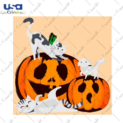 Halloween 2021 Kittens Pumpkin Diy Crafts Svg Files For Cricut, Silhouette Sublimation Files