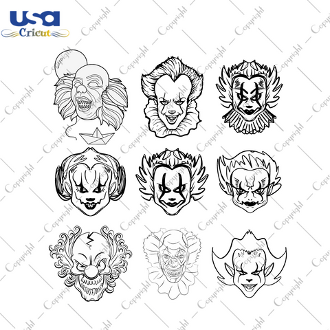 Halloween 2021 Characters Bundle 2 Diy Crafts Svg Files For Cricut, Silhouette Sublimation Files