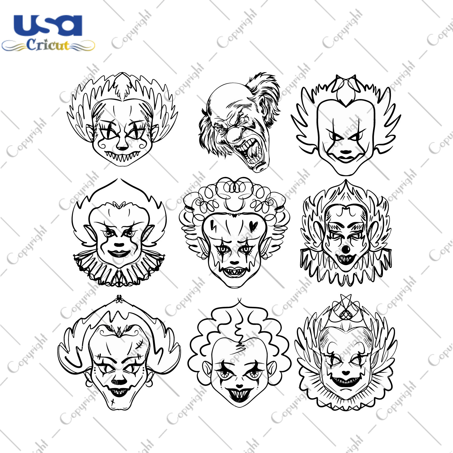 Halloween 2021 Characters Bundle 3 Diy Crafts Svg Files For Cricut, Silhouette Sublimation Files