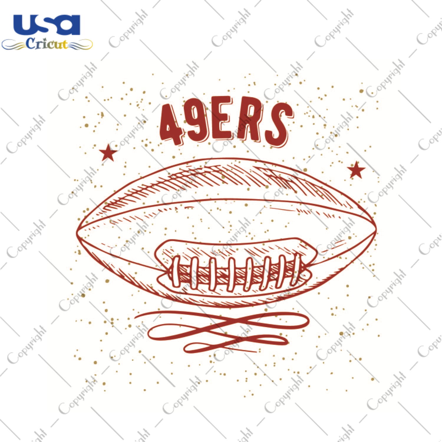 Football Gift, Nfl 49ers Silhouette SVG Diy Crafts Svg Files For Cricut, Silhouette Sublimation Files