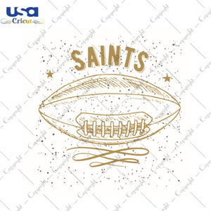 Football Gift, Nfl Saints Silhouette SVG Diy Crafts Svg Files For Cricut, Silhouette Sublimation Files