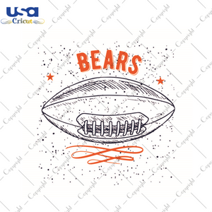 Football Gift, Nfl Bears Silhouette SVG Diy Crafts Svg Files For Cricut, Silhouette Sublimation Files