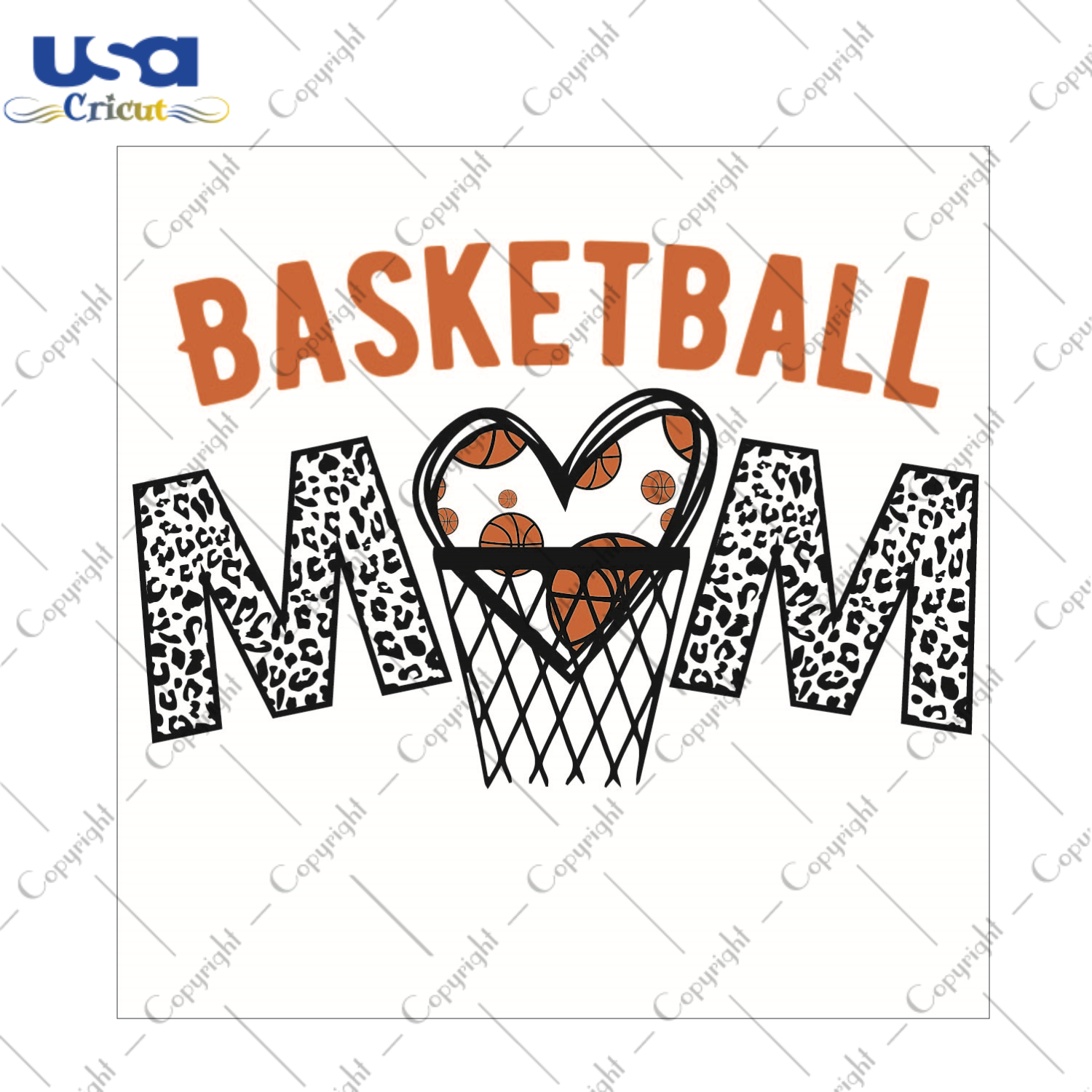 Basketball Mom Cow Pattern Gift Diy Crafts Svg Files For Cricut, Silhouette Sublimation Files