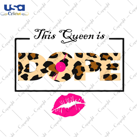 Black Queen Lips Vector Graphic Design Diy Crafts Svg FIles For Cricut & Cameo Htv