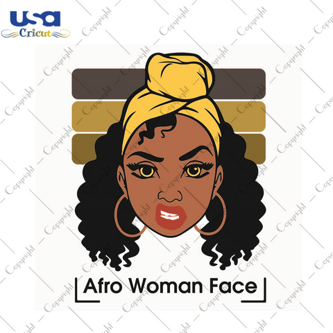 Black Girl Gift, Afro Woman Face Silhouette SVG Diy Crafts Svg Files For Cricut, Silhouette Sublimation Files