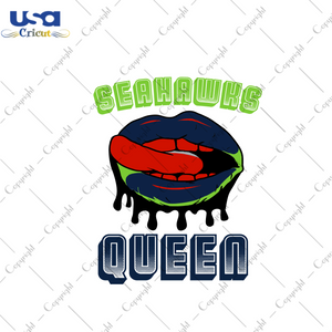 American Football, Seahawks Queen Diy Crafts Svg Files For Cricut, Silhouette Sublimation Files