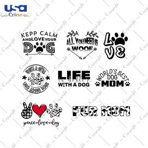 Valentines Dog Life Bundle Gift Diy Crafts Svg Files For Cricut, Silhouette Sublimation Files