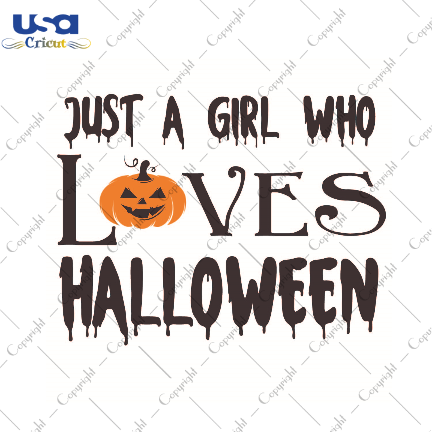 Just A Girl Who Loves Halloween Gift Diy Crafts Svg Files For Cricut, Silhouette Sublimation Files