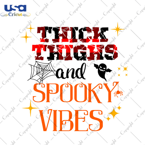 Halloween Ideas, Thick Thighs Buffalo Pattern Diy Crafts Svg Files For Cricut, Silhouette Sublimation Files