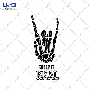 Halloween Ideas, Creep It Real Yolo Sign Diy Crafts Svg Files For Cricut, Silhouette Sublimation Files