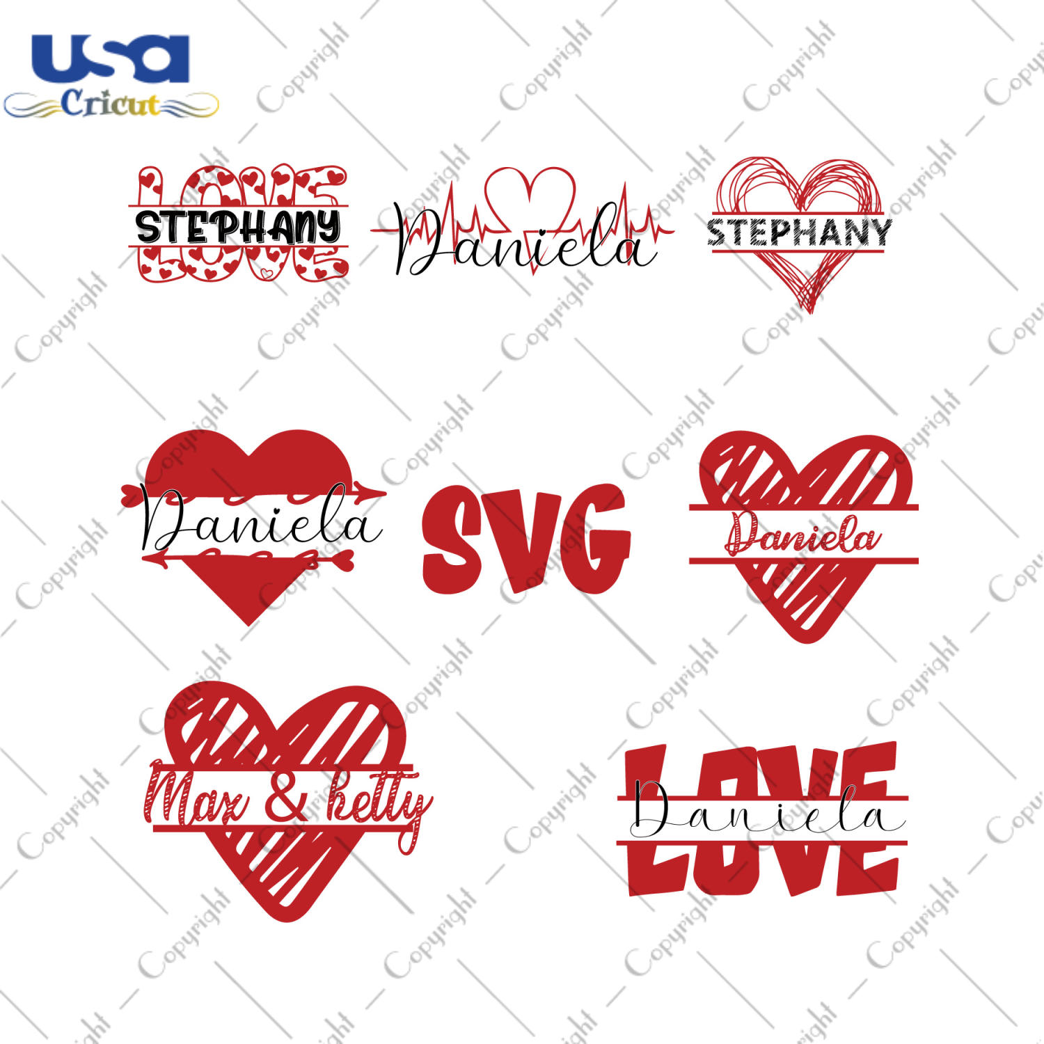 Valentine Gifts Heart Love Bundle Diy Crafts Svg Flies For Cricut, Silhouette Sublimation Files