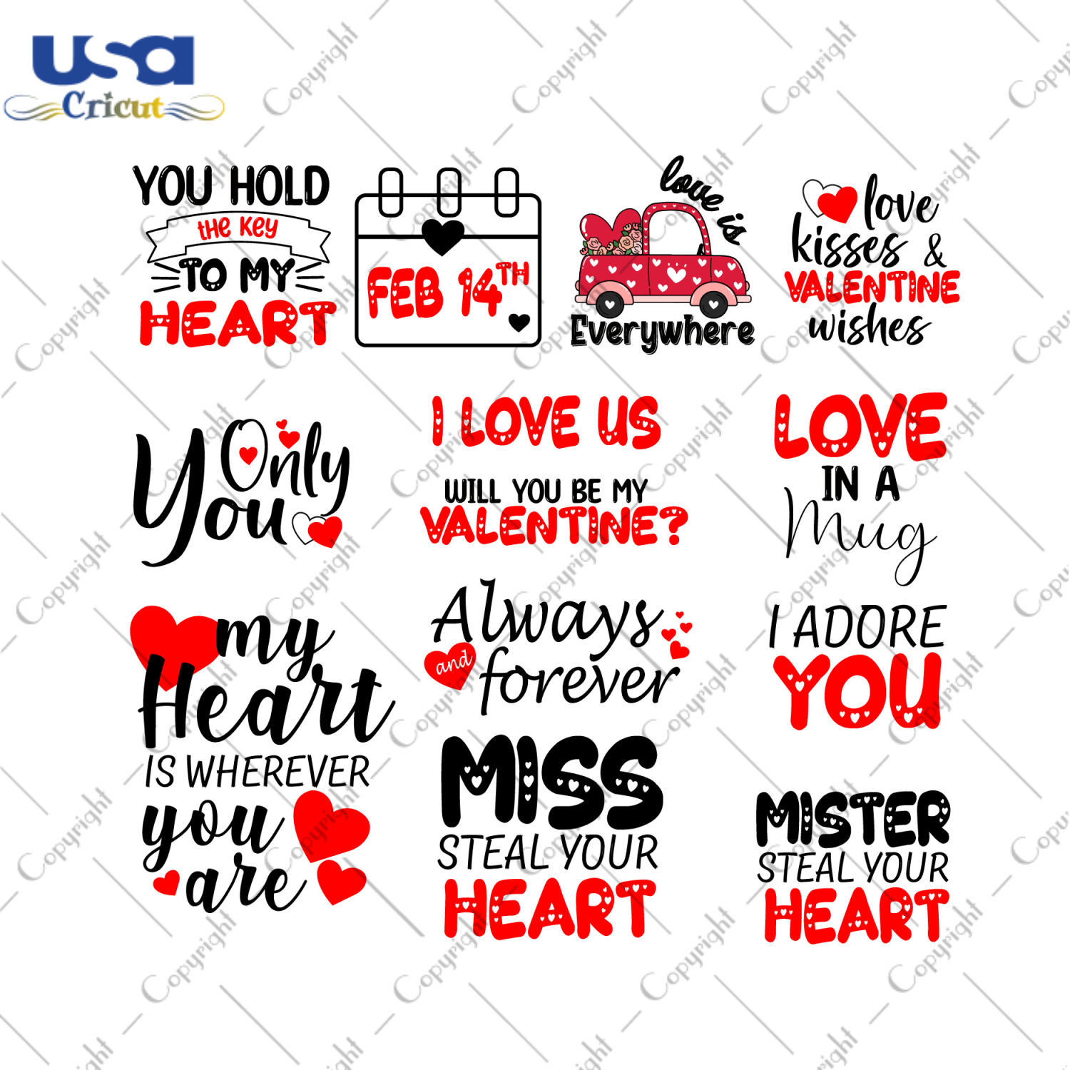 Valentine Gifts, Letter Art For Valentines Day Bundle Diy Crafts Svg Files For Cricut, Silhouette Sublimation Files