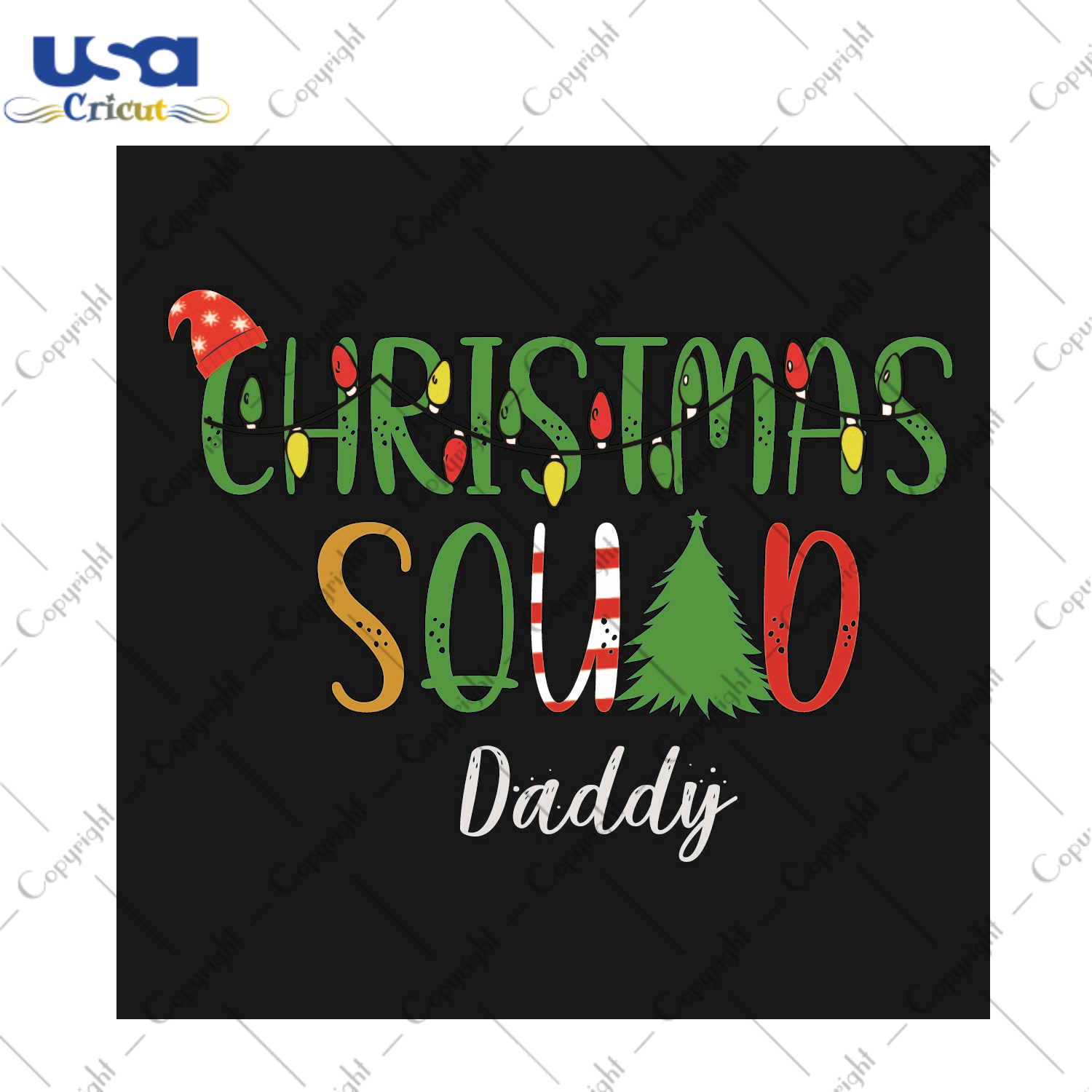 Christmas Squad Daddy Silhouette Svg Diy Crafts Svg Files For Cricut, Silhouette Sublimation Files