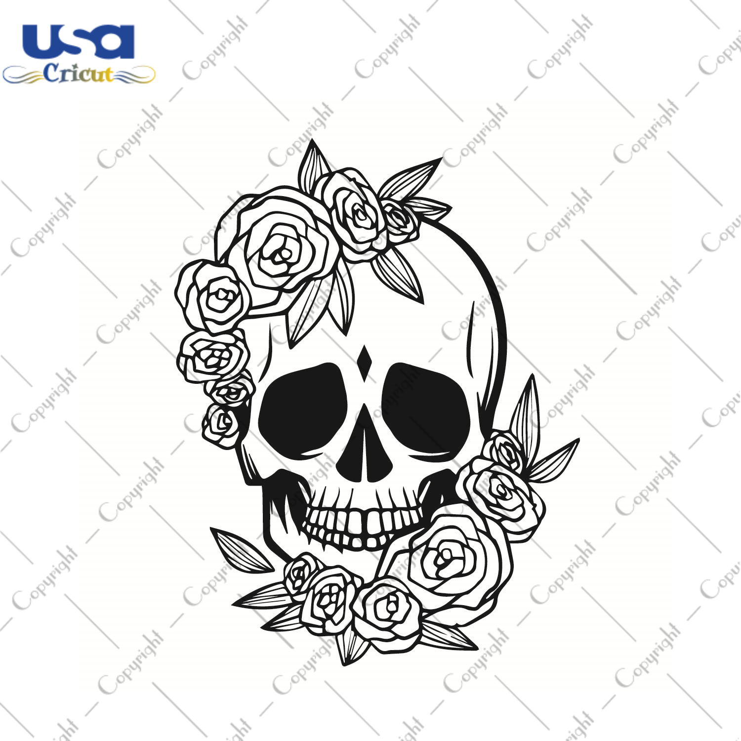 Skull SVG Silhouette Diy Crafts Svg Files For Cricut, Silhouette Sublimation Files