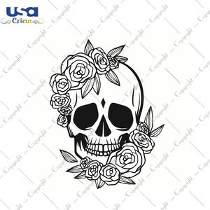 Skull SVG Silhouette Diy Crafts Svg Files For Cricut, Silhouette Sublimation Files