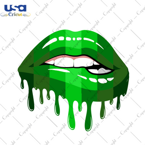 St Patricks Day Sharock Green Lips Gifts Ideas Diy Crafts Svg Files For Cricut, Silhouette Sublimation Files