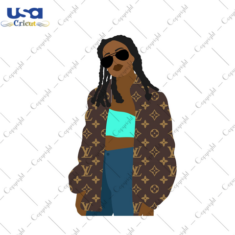 Black Girl Power Fashion Design Gifts Ideas Diy Crafts PNG Files For Cricut, Silhouette Sublimation Files