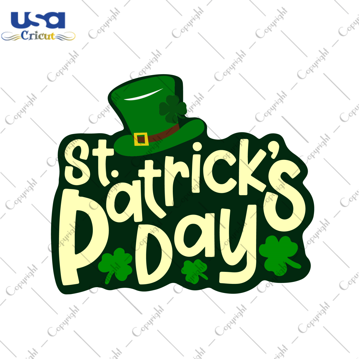 St Patricks Day, Vector Happy St Patricks Day Diy Crafts Svg Files For Cricut, Silhouette Sublimation Files