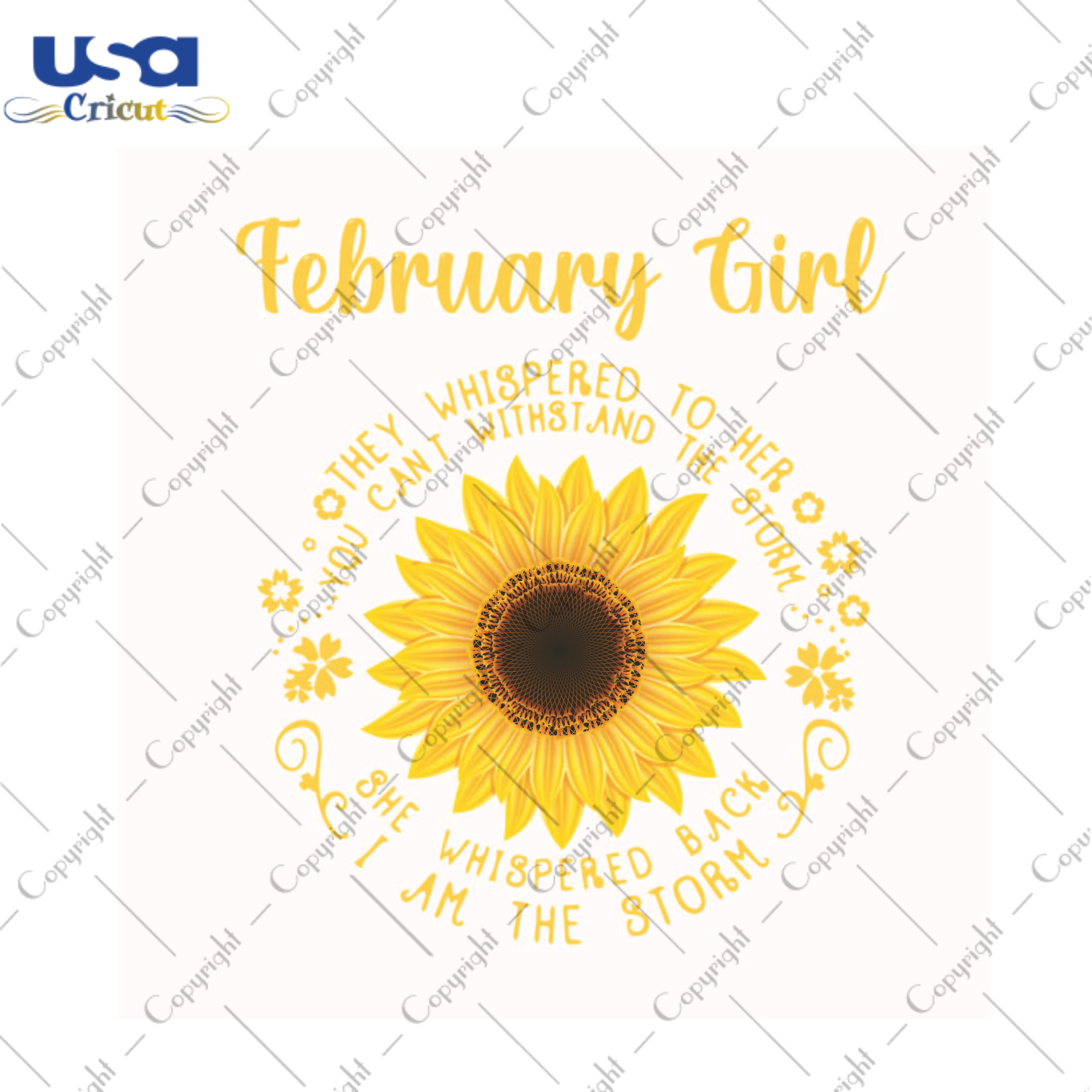 Birthday Gift For Sunflower February Girls Diy Crafts Svg Files For Cricut, Silhouette Sublimation Files