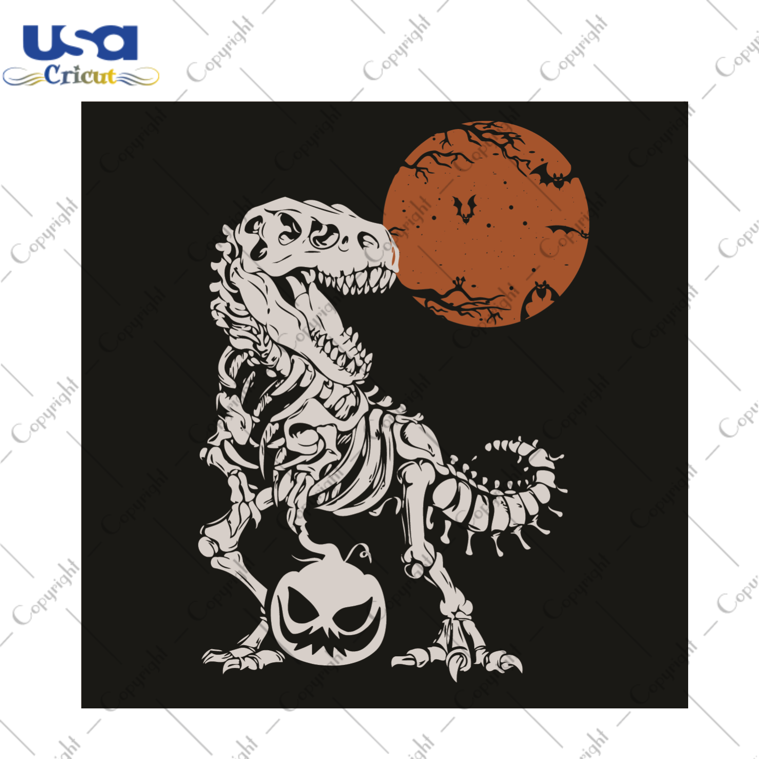 Halloween Gift, Dinosaur Trex Design Diy Crafts Svg Files For Cricut, Silhouette Sublimation Files