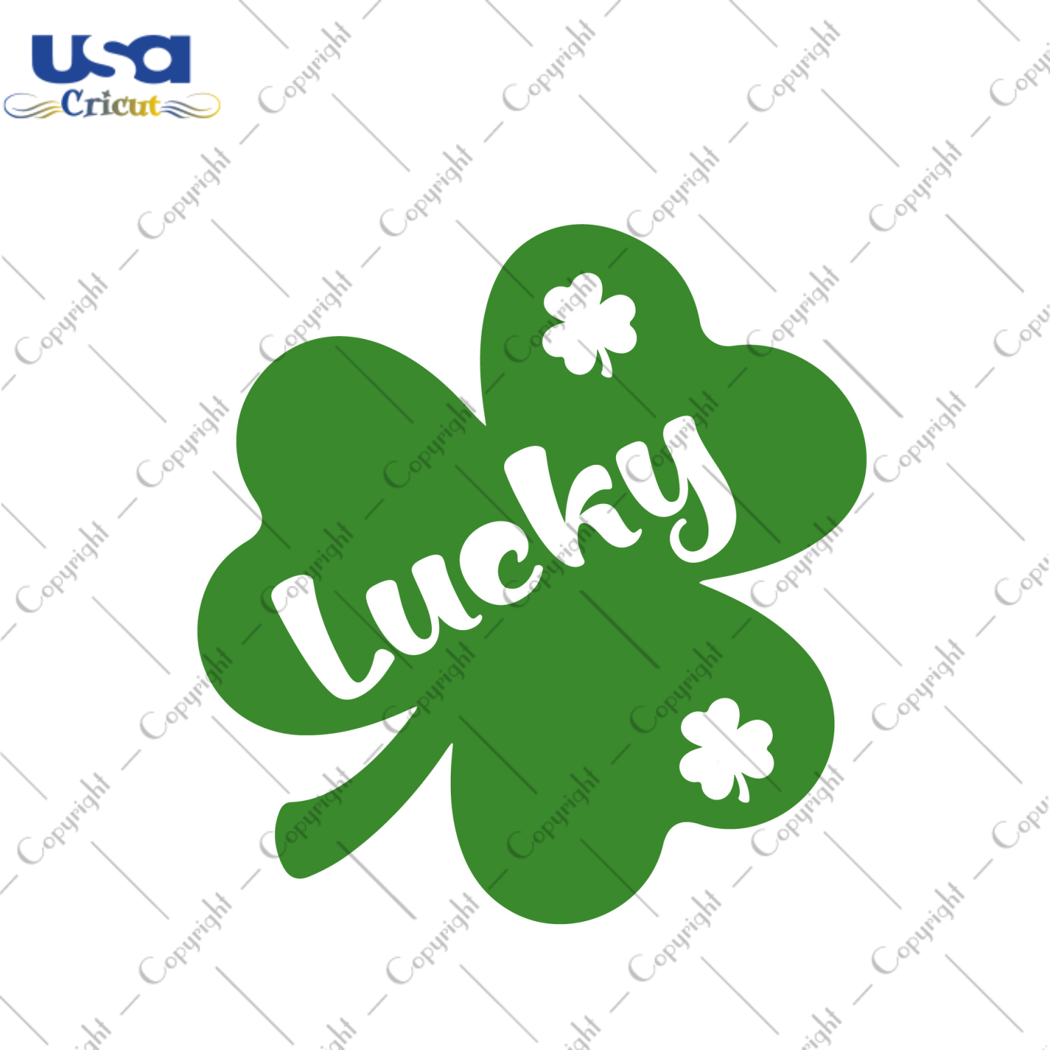 St Pactricks Day Lucky Three Leaf Clover Diy Crafts Svg Files For Cricut, Silhouette Sublimation Files