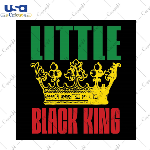 Black History Gift, Little Black King SVG Diy Crafts Svg Files For Cricut, Silhouette Sublimation Files