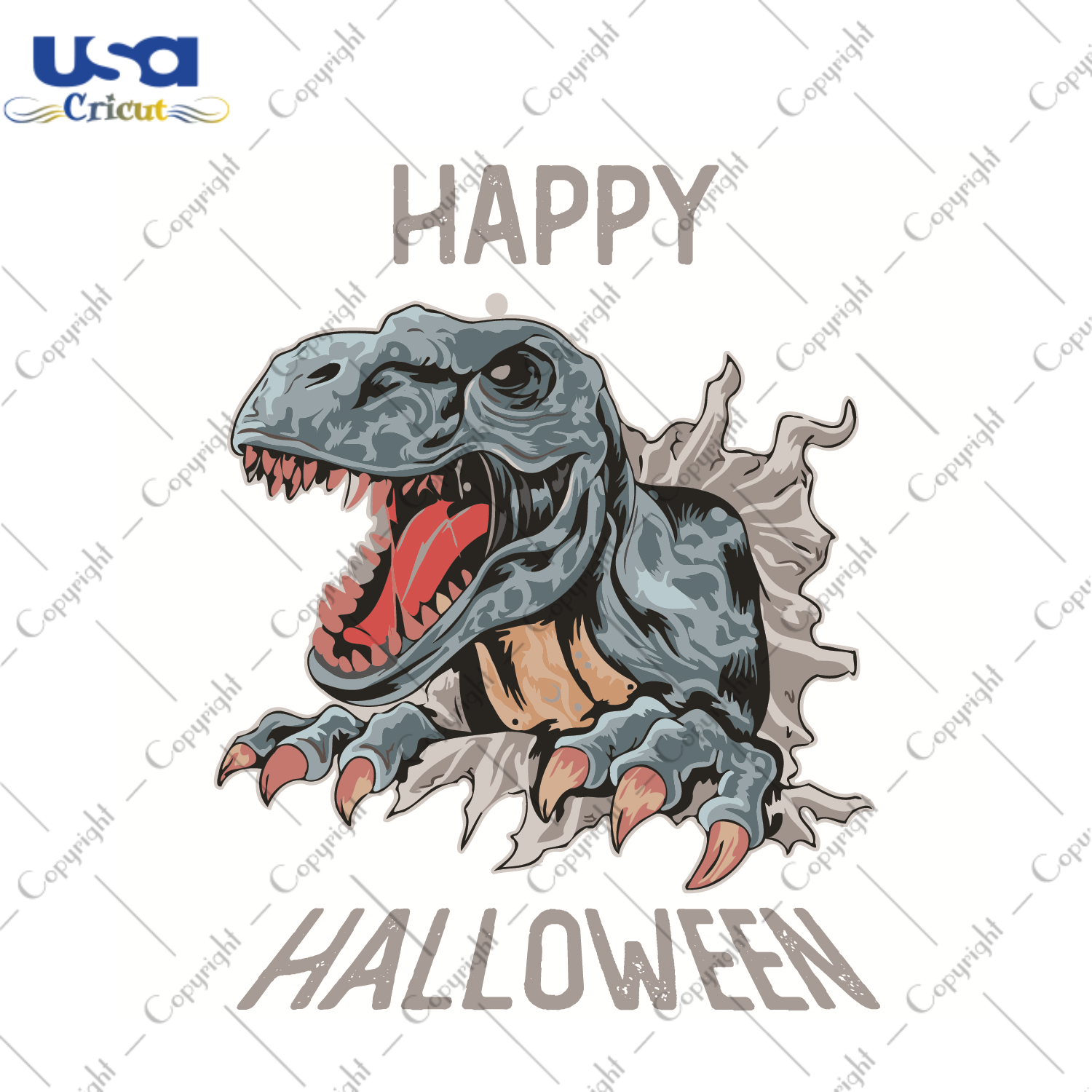 Happy Halloween Dinosaur Gift Idea Diy Crafts Svg Files For Cricut, Silhouette Sublimation Files